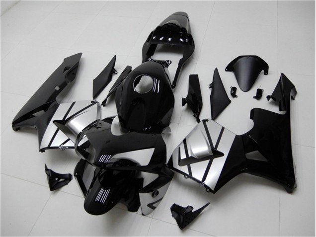 Preto Prata Carenagem CBR 600RR 2003-2004 Preto Prata Carenagem CBR 600RR 2003-2004
