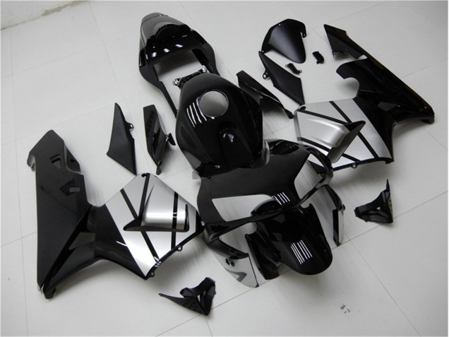 Preto Prata Carenagem CBR 600RR 2003-2004 Preto Prata Carenagem CBR 600RR 2003-2004