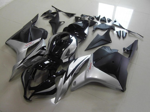 Preto Prata Carenagem CBR 600RR 2009-2012 Preto Prata Carenagem CBR 600RR 2009-2012