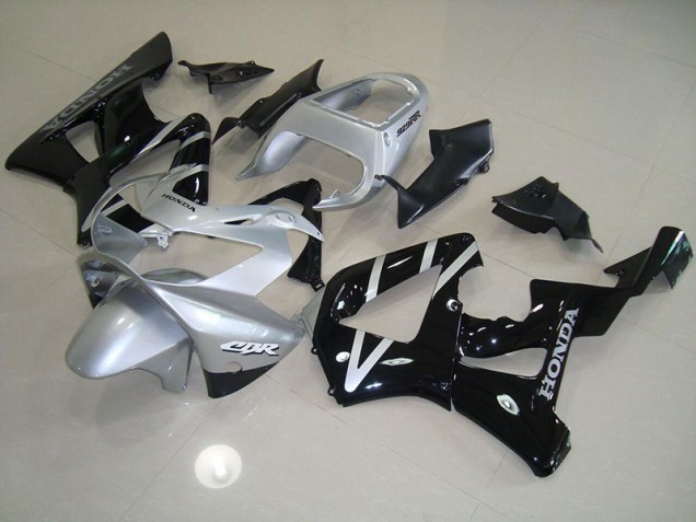 Preto Prata Carenagem CBR 900RR 929 2000-2001 Preto Prata Carenagem CBR 900RR 929 2000-2001