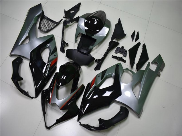 Preto Prata Carenagem GSXR 1000 K5 2005-2006