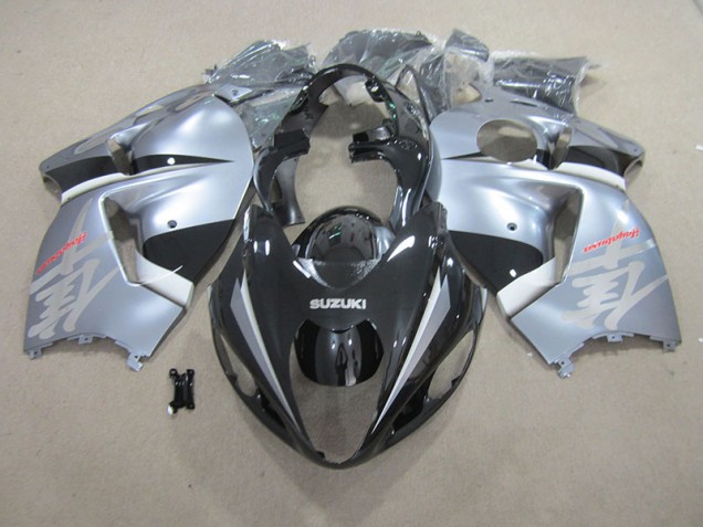 Preto Prata Carenagem GSXR 1300 Hayabusa 1996-2007 Preto Prata Carenagem GSXR 1300 Hayabusa 1996-2007