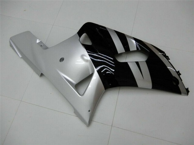 Preto Prata Carenagem & Plástico GSXR 600 / 750 K1 K2 K3 2001-2003 Preto Prata Carenagem & Plástico GSXR 600 / 750 K1 K2 K3 2001-2003