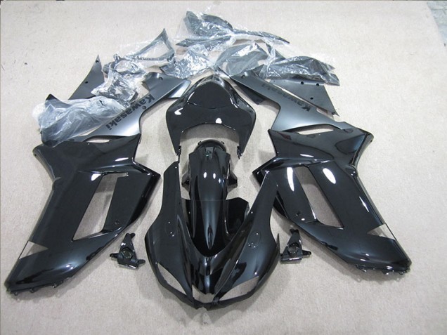 Preto Prata Carenagem ZX6R 2007-2008 Preto Prata Carenagem ZX6R 2007-2008