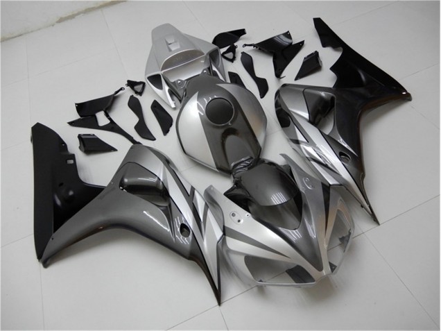 Preto Prata Cinzento Carenagem CBR 1000RR 2006-2007 Preto Prata Cinzento Carenagem CBR 1000RR 2006-2007