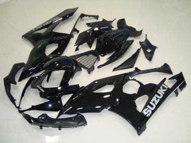 Preto Prata Decalques Carenagem GSXR 1000 K5 2005-2006