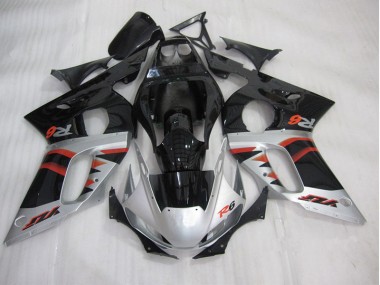 Preto Prata Injeção Kit Carenagem R6 1998-2002