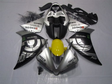 Preto Prata Iveco Yamalube Monster Carenagem R1 2012-2014