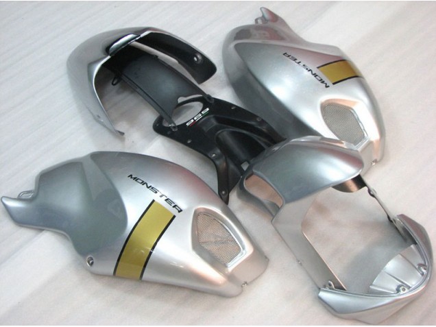 Preto Prata Monster Carenagem Ducati Monster 696 2008-2012 Preto Prata Monster Carenagem Ducati Monster 696 2008-2012