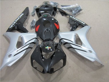 Preto Prata Vermelho Decalque Carenagem CBR 1000RR 2006-2007