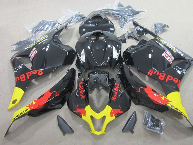 Preto Red Bull Abs Plásticos CBR 600RR 2009-2012 Preto Red Bull Abs Plásticos CBR 600RR 2009-2012