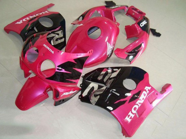 Preto Rosa Carenagem CBR 250RR MC22 1991-1998 Preto Rosa Carenagem CBR 250RR MC22 1991-1998