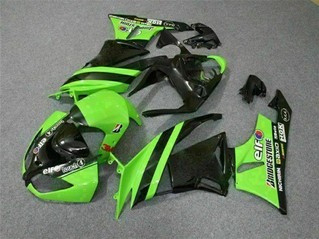 Preto Verde 3M Touch4 Carenagem ZX6R 2009-2012 Preto Verde 3M Touch4 Carenagem ZX6R 2009-2012