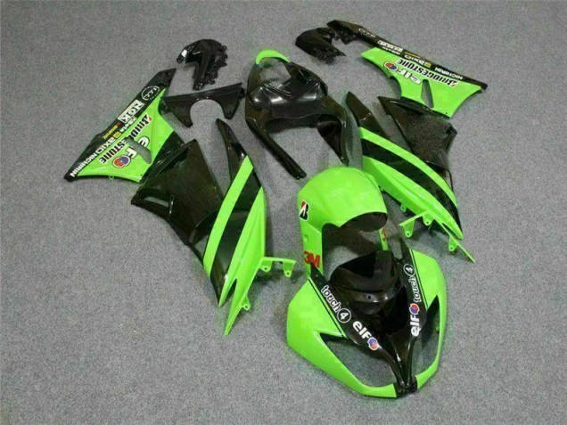 Preto Verde 3M Touch4 Carenagem ZX6R 2009-2012 Preto Verde 3M Touch4 Carenagem ZX6R 2009-2012