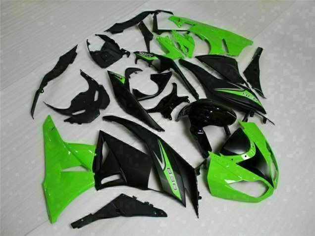 Preto Verde 636 Carenagem ZX6R 2009-2012