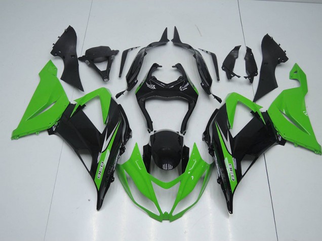 Preto Verde 636 Carenagem ZX6R 2013-2018 Preto Verde 636 Carenagem ZX6R 2013-2018