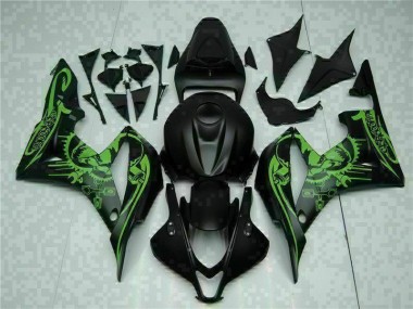 Preto Verde Carenagem & Plástico CBR 600RR 2007-2008
