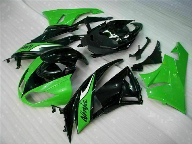 Preto Verde Carenagem ZX6R 2009-2012