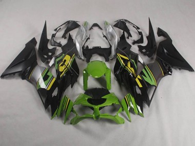 Preto Verde Carenagem ZX6R 2019-2023
