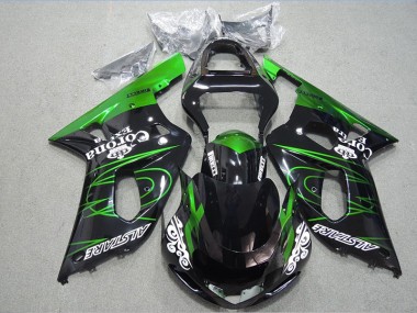 Preto Verde Corona Extra Carenagem GSXR 600 K1 K2 K3 2001-2003