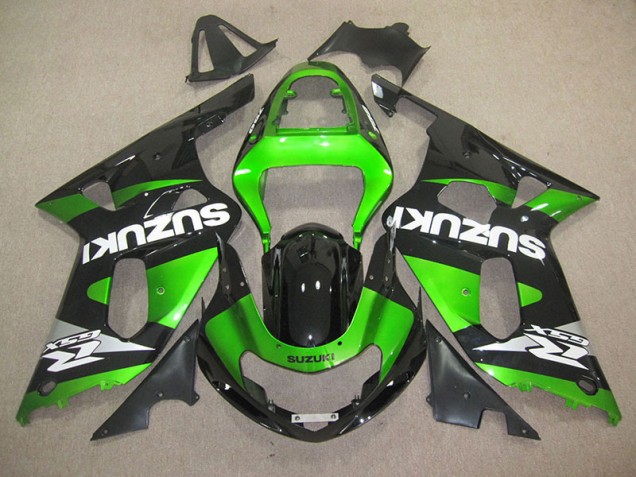 Preto Verde Injeção Kits Carenagem GSXR 600 K1 K2 K3 2001-2003 Preto Verde Injeção Kits Carenagem GSXR 600 K1 K2 K3 2001-2003