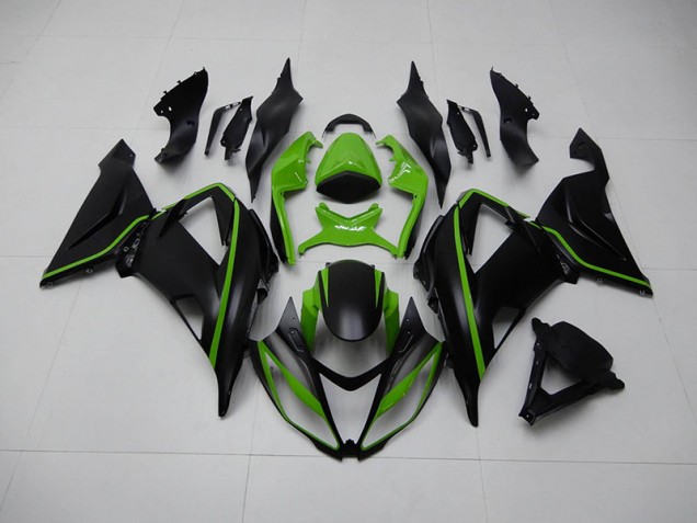 Preto Verde Kit Carenagem ZX6R 2013-2018 Preto Verde Kit Carenagem ZX6R 2013-2018