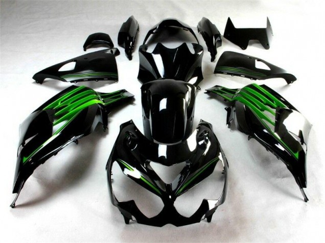 Preto Verde Kit Completo Carenagem EX250 2008-2012