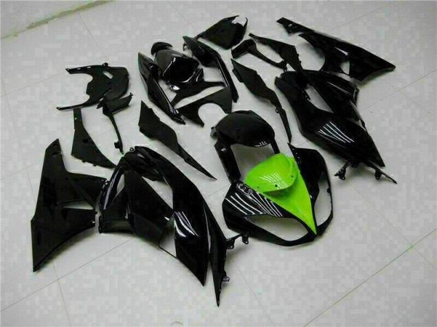 Preto Verde Kits Carenagem ZX6R 2009-2012 Preto Verde Kits Carenagem ZX6R 2009-2012