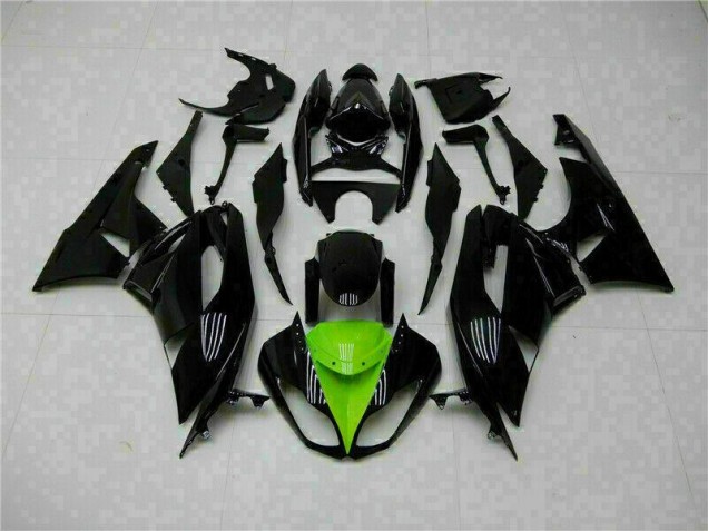 Preto Verde Kits Carenagem ZX6R 2009-2012 Preto Verde Kits Carenagem ZX6R 2009-2012