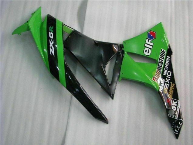 Preto Verde Kits Completo Carenagem ZX6R 2009-2012 Preto Verde Kits Completo Carenagem ZX6R 2009-2012
