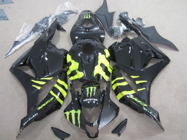 Preto Verde Monster Carenagem CBR 600RR 2009-2012 Preto Verde Monster Carenagem CBR 600RR 2009-2012
