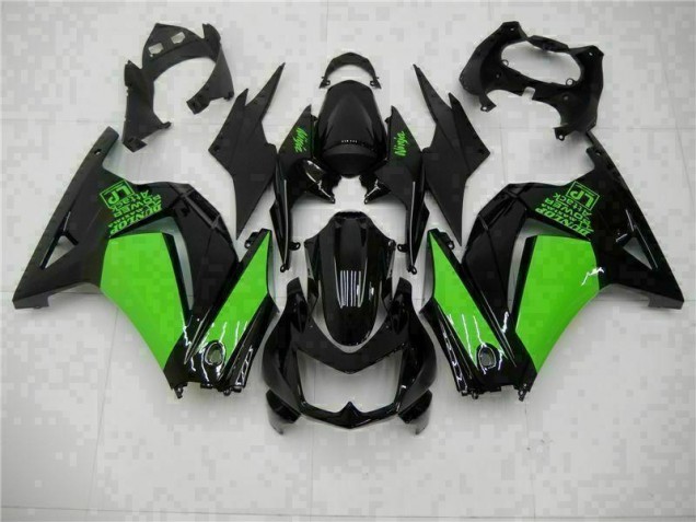 Preto Verde Ninja Carenagem EX250 2008-2012 Preto Verde Ninja Carenagem EX250 2008-2012