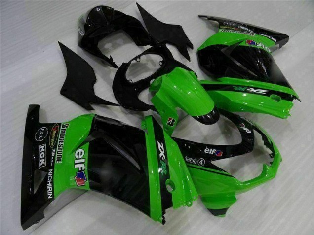 Preto Verde Plástico EX250 2008-2012 Preto Verde Plástico EX250 2008-2012
