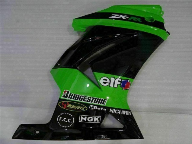 Preto Verde Plástico EX250 2008-2012 Preto Verde Plástico EX250 2008-2012