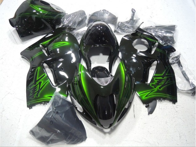 Preto Verde Plástico GSXR 1300 Hayabusa 1996-2007