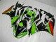 Preto Verde Vermelho Carenagem ZX6R 2009-2012 Preto Verde Vermelho Carenagem ZX6R 2009-2012