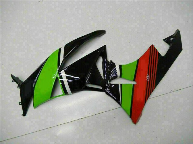 Preto Verde Vermelho Carenagem ZX6R 2009-2012 Preto Verde Vermelho Carenagem ZX6R 2009-2012