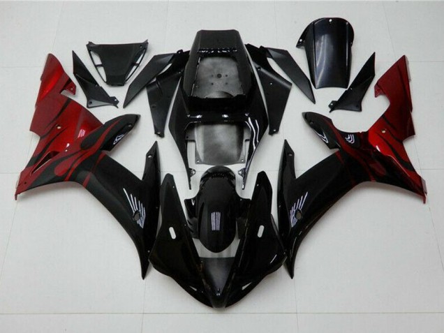 Preto Vermelho Abs Kits Completos Carenagem R1 2004-2006 Preto Vermelho Abs Kits Completos Carenagem R1 2004-2006