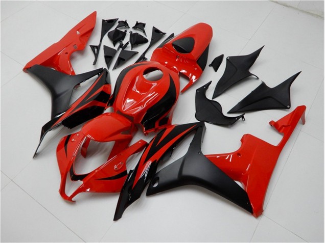 Preto Vermelho Abs Plásticos CBR 600RR 2007-2008 Preto Vermelho Abs Plásticos CBR 600RR 2007-2008