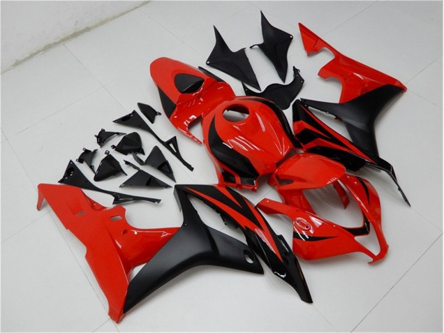Preto Vermelho Abs Plásticos CBR 600RR 2007-2008 Preto Vermelho Abs Plásticos CBR 600RR 2007-2008