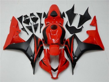 Preto Vermelho Abs Plásticos CBR 600RR 2007-2008