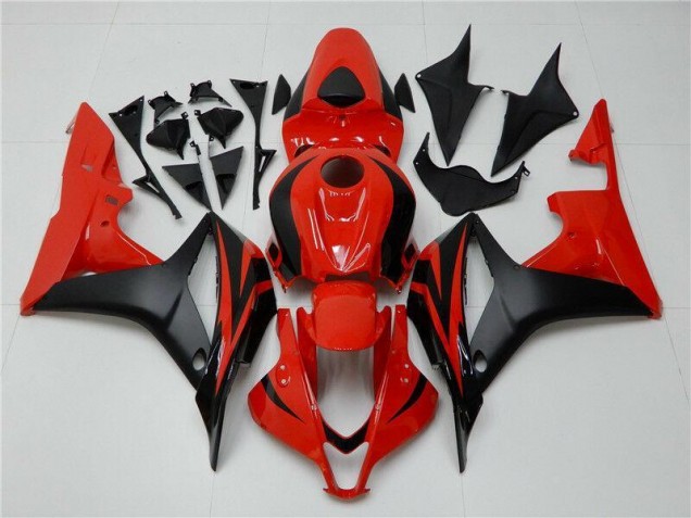 Preto Vermelho Abs Plásticos CBR 600RR 2007-2008 Preto Vermelho Abs Plásticos CBR 600RR 2007-2008