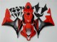 Preto Vermelho Abs Plásticos CBR 600RR 2007-2008 Preto Vermelho Abs Plásticos CBR 600RR 2007-2008