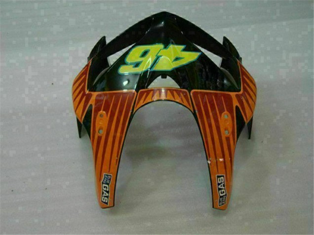 Preto Vermelho Amarelo 46 Carenagem CBR 600RR 2005-2006