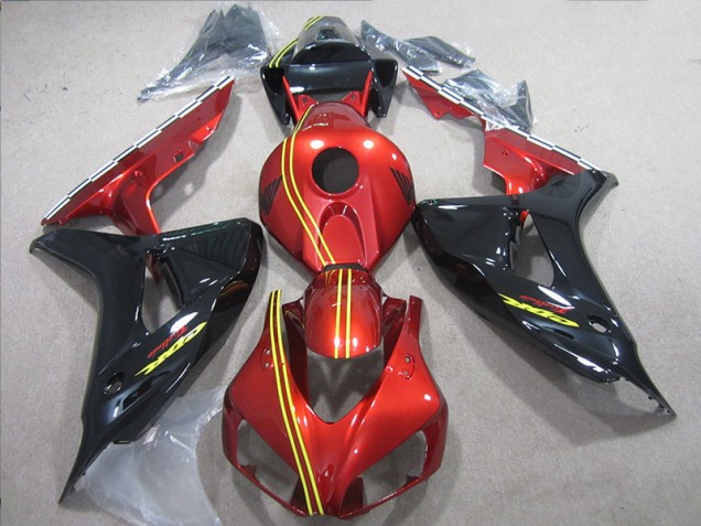 Preto Vermelho Amarelo Injeção Kit Carenagem CBR 1000RR 2006-2007