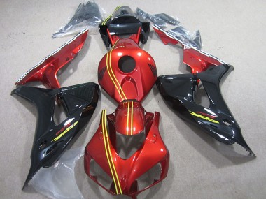 Preto Vermelho Amarelo Injeção Kit Carenagem CBR 1000RR 2006-2007