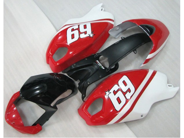 Preto Vermelho Branco 69 Carenagem Ducati Monster 696 2008-2012 Preto Vermelho Branco 69 Carenagem Ducati Monster 696 2008-2012