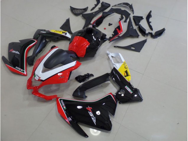 Preto Vermelho Branco Carenagem RS4 50 125 2011-2018 Preto Vermelho Branco Carenagem RS4 50 125 2011-2018