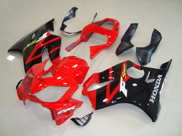 Preto Vermelho Carenagem CBR 600 F4i 2001-2003 Preto Vermelho Carenagem CBR 600 F4i 2001-2003