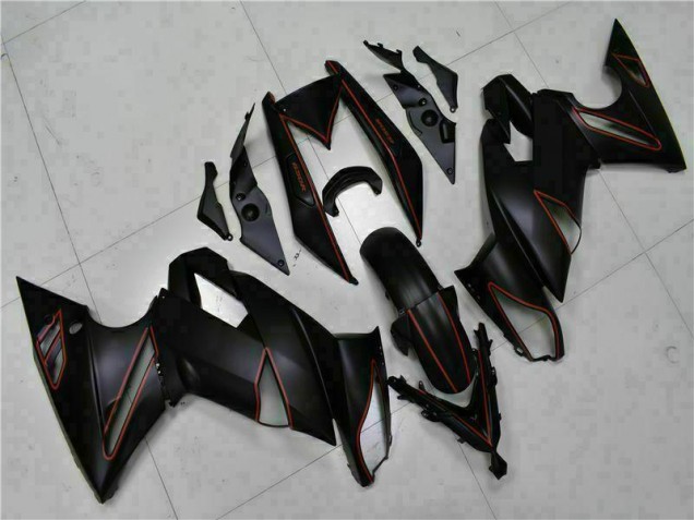 Preto Vermelho Carenagem EX650 2012-2016 Preto Vermelho Carenagem EX650 2012-2016